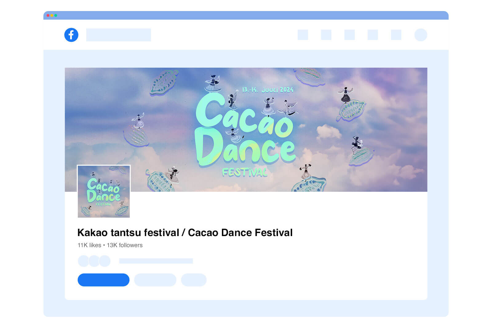 social media posts, event identity project